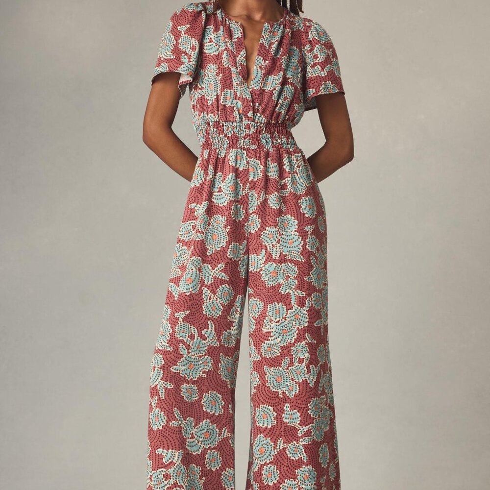 Anthropologie Somerset Jumpsuit Mauve Blue Jumpsuit Size Small NWT